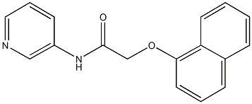 2-(1-naphthyloxy)-N-(3-pyridinyl)acetamide 结构式