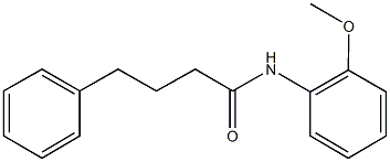 N-(2-methoxyphenyl)-4-phenylbutanamide 结构式