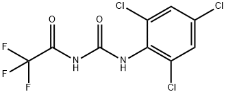 N-(2,4,6-trichlorophenyl)-N'-(trifluoroacetyl)urea 结构式