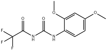 N-(2,4-dimethoxyphenyl)-N'-(trifluoroacetyl)urea 结构式