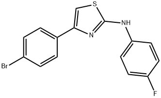 N-[4-(4-bromophenyl)-1,3-thiazol-2-yl]-N-(4-fluorophenyl)amine 结构式