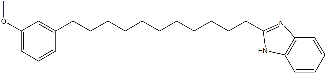 2-{11-[3-(methyloxy)phenyl]undecyl}-1H-benzimidazole 结构式