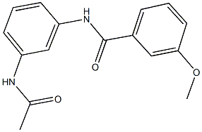 N-[3-(acetylamino)phenyl]-3-methoxybenzamide 结构式