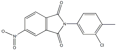 2-(3-chloro-4-methylphenyl)-5-nitro-1H-isoindole-1,3(2H)-dione 结构式