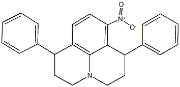 8-nitro-1,7-diphenyl-2,3,6,7-tetrahydro-1H,5H-pyrido[3,2,1-ij]quinoline 结构式