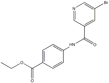 ethyl 4-{[(5-bromo-3-pyridinyl)carbonyl]amino}benzoate 结构式