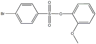 2-methoxyphenyl 4-bromobenzenesulfonate 结构式