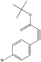 tert-butyl 3-(4-bromophenyl)-2-propynoate 结构式