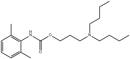 3-(dibutylamino)propyl 2,6-dimethylphenylcarbamate 结构式