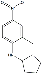 N-cyclopentyl-2-methyl-4-nitroaniline 结构式