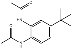 N-[2-(acetylamino)-4-tert-butylphenyl]acetamide 结构式