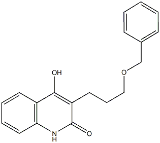 3-[3-(benzyloxy)propyl]-4-hydroxy-2(1H)-quinolinone 结构式