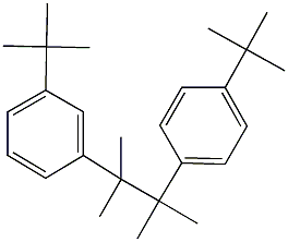 1-tert-butyl-3-[2-(4-tert-butylphenyl)-1,1,2-trimethylpropyl]benzene 结构式