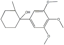 2-methyl-1-(3,4,5-trimethoxyphenyl)cyclohexanol 结构式