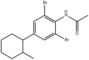 N-[2,6-dibromo-4-(2-methylcyclohexyl)phenyl]acetamide 结构式