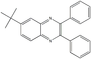 6-tert-butyl-2,3-diphenylquinoxaline 结构式