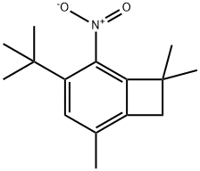 2-tert-butyl-4,6,6-trimethyl-1-nitrobenzocyclobutene 结构式