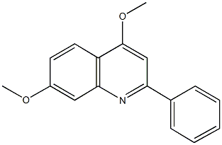 4,7-dimethoxy-2-phenylquinoline 结构式