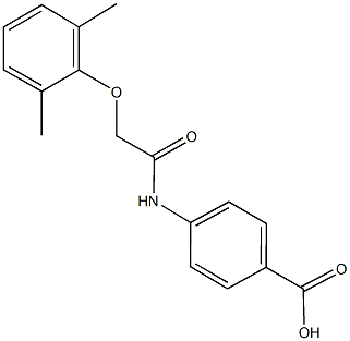 4-{[(2,6-dimethylphenoxy)acetyl]amino}benzoic acid 结构式