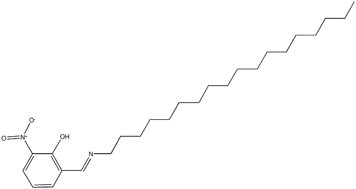 2-nitro-6-[(octadecylimino)methyl]phenol 结构式