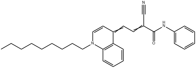 2-cyano-4-(1-nonyl-4(1H)-quinolinylidene)-N-phenyl-2-butenamide 结构式