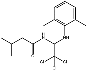 3-methyl-N-[2,2,2-trichloro-1-(2,6-dimethylanilino)ethyl]butanamide 结构式