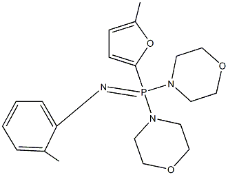 4-[(5-methyl-2-furyl)(2-methylphenyl)4-morpholinylphosphorimidoyl]morpholine 结构式