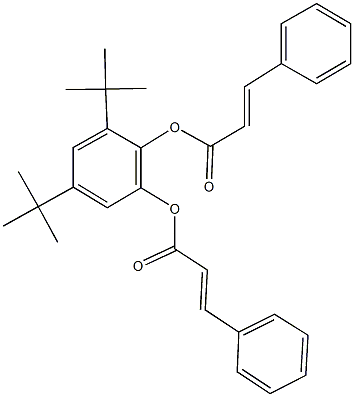 2,4-ditert-butyl-6-(cinnamoyloxy)phenyl 3-phenylacrylate 结构式