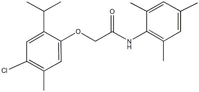 2-(4-chloro-2-isopropyl-5-methylphenoxy)-N-mesitylacetamide 结构式