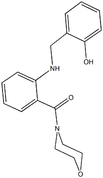 2-{[2-(4-morpholinylcarbonyl)anilino]methyl}phenol 结构式