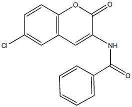 N-(6-chloro-2-oxo-2H-chromen-3-yl)benzamide 结构式