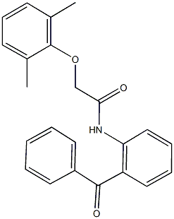 N-(2-benzoylphenyl)-2-(2,6-dimethylphenoxy)acetamide 结构式