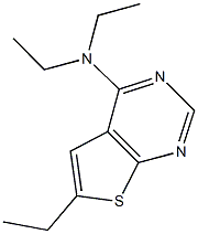 N,N,6-triethylthieno[2,3-d]pyrimidin-4-amine 结构式