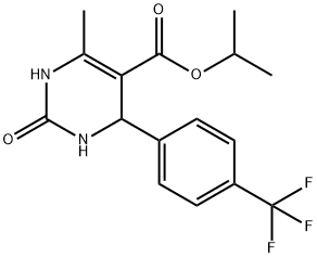 isopropyl 6-methyl-2-oxo-4-[4-(trifluoromethyl)phenyl]-1,2,3,4-tetrahydro-5-pyrimidinecarboxylate 结构式