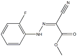 methyl cyano[(2-fluorophenyl)hydrazono]acetate 结构式