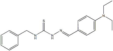 4-(diethylamino)benzaldehyde N-benzylthiosemicarbazone 结构式