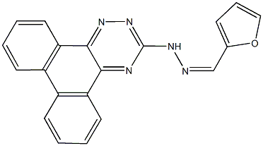 2-furaldehyde phenanthro[9,10-e][1,2,4]triazin-3-ylhydrazone 结构式