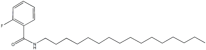2-fluoro-N-hexadecylbenzamide 结构式