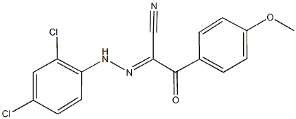 2-[(2,4-dichlorophenyl)hydrazono]-3-(4-methoxyphenyl)-3-oxopropanenitrile 结构式