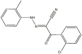 3-(2-chlorophenyl)-2-[(2-methylphenyl)hydrazono]-3-oxopropanenitrile 结构式