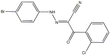 2-[(4-bromophenyl)hydrazono]-3-(2-chlorophenyl)-3-oxopropanenitrile 结构式