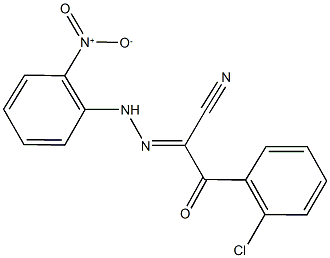 3-(2-chlorophenyl)-2-({2-nitrophenyl}hydrazono)-3-oxopropanenitrile 结构式