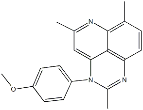 3-(4-methoxyphenyl)-2,5,7-trimethyl-3H-pyrido[4,3,2-de]quinazoline 结构式