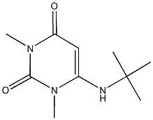 6-(tert-butylamino)-1,3-dimethyl-2,4(1H,3H)-pyrimidinedione 结构式