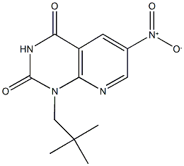 6-nitro-1-neopentylpyrido[2,3-d]pyrimidine-2,4(1H,3H)-dione 结构式