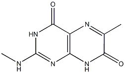 6-methyl-2-(methylamino)-4,7(3H,8H)-pteridinedione 结构式