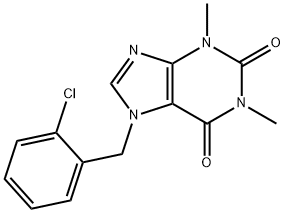 7-(2-chlorobenzyl)-1,3-dimethyl-3,7-dihydro-1H-purine-2,6-dione 结构式