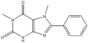 1,7-dimethyl-8-phenyl-3,7-dihydro-1H-purine-2,6-dione 结构式