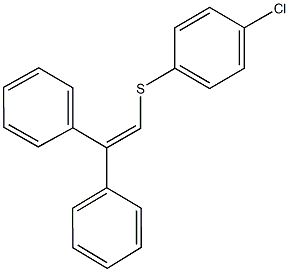 1-chloro-4-[(2,2-diphenylvinyl)sulfanyl]benzene 结构式