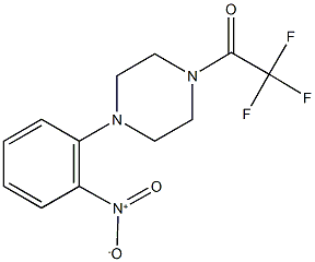 1-{2-nitrophenyl}-4-(trifluoroacetyl)piperazine 结构式
